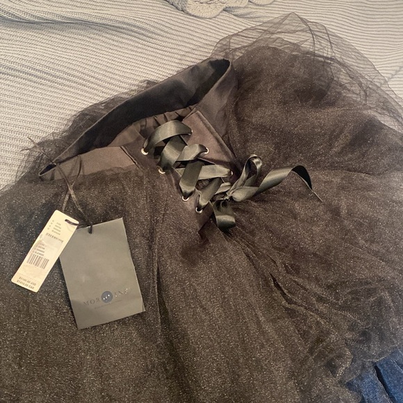 Anthropologie Morphine Black Tiered Tulle Skirt NWT $1100 - Picture 6 of 8